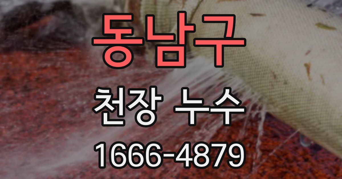 동남구 천장 누수