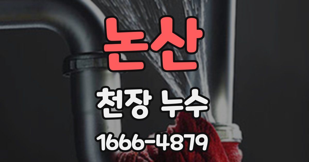 논산 천장 누수