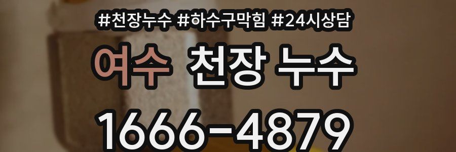 여수 천장 누수