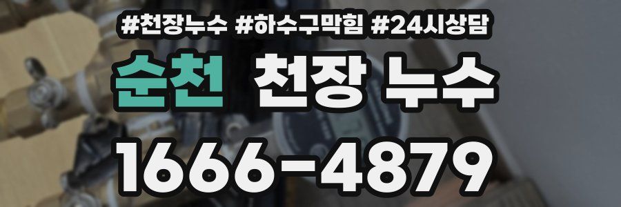 순천 천장 누수