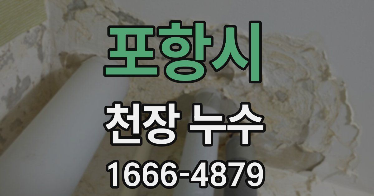 포항시 천장 누수