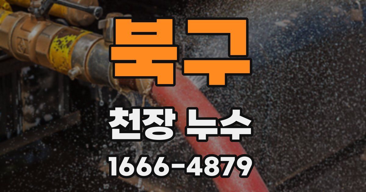 북구 천장 누수