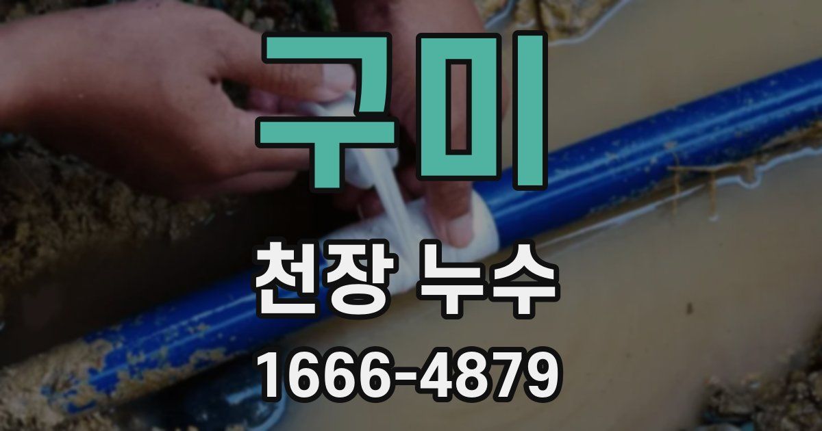 구미 천장 누수