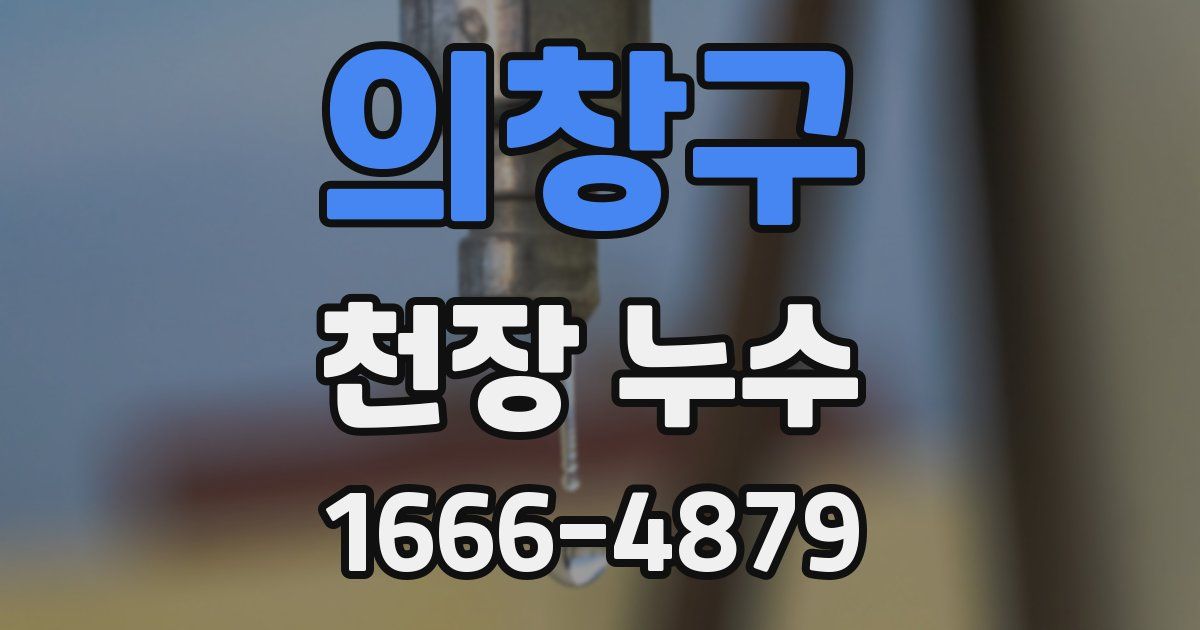 의창구 천장 누수