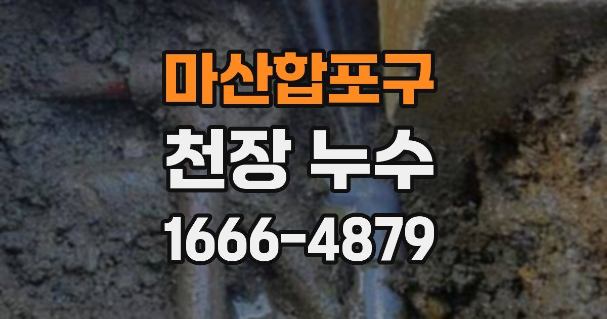 마산합포구 천장 누수