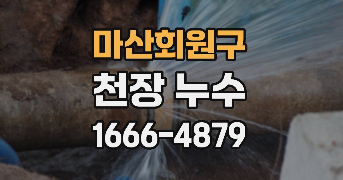 마산회원구 천장 누수