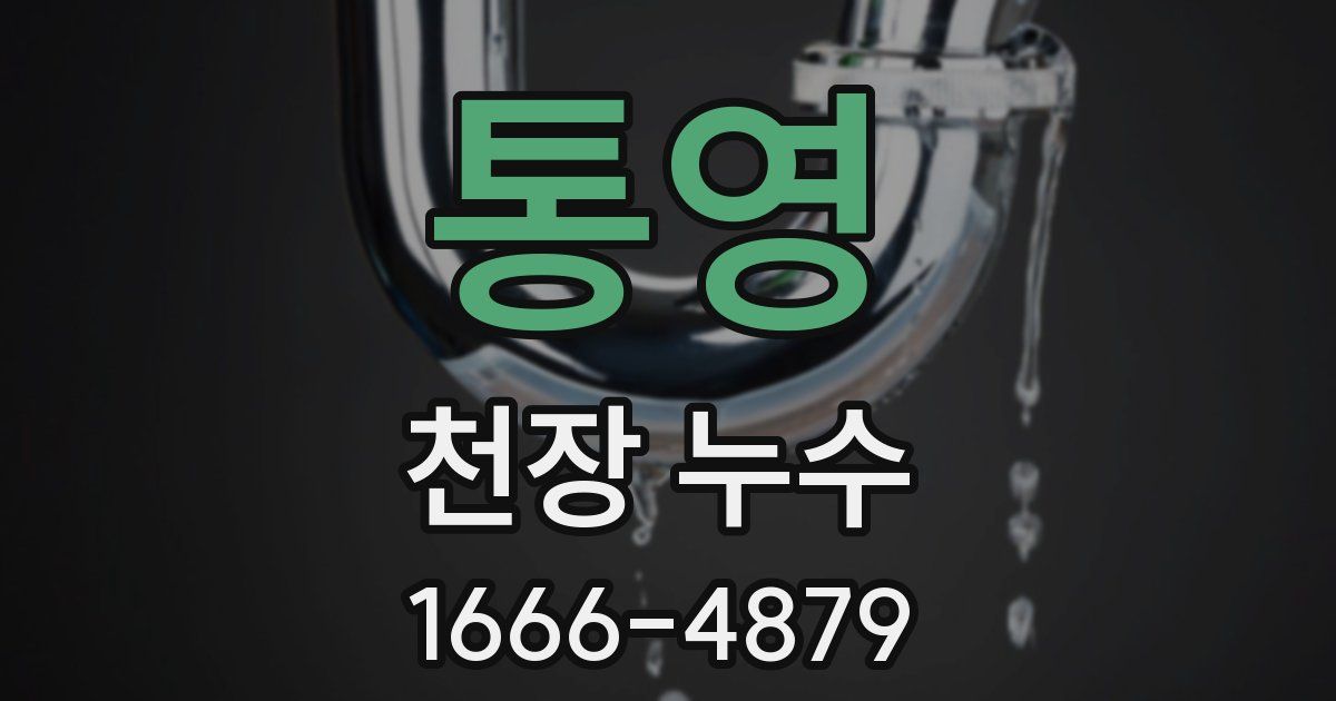 통영 천장 누수