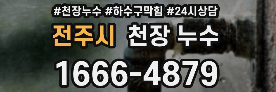 전주시 천장 누수