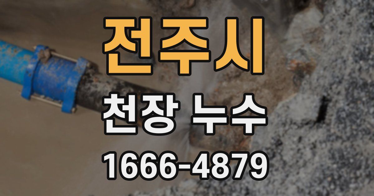 전주시 천장 누수