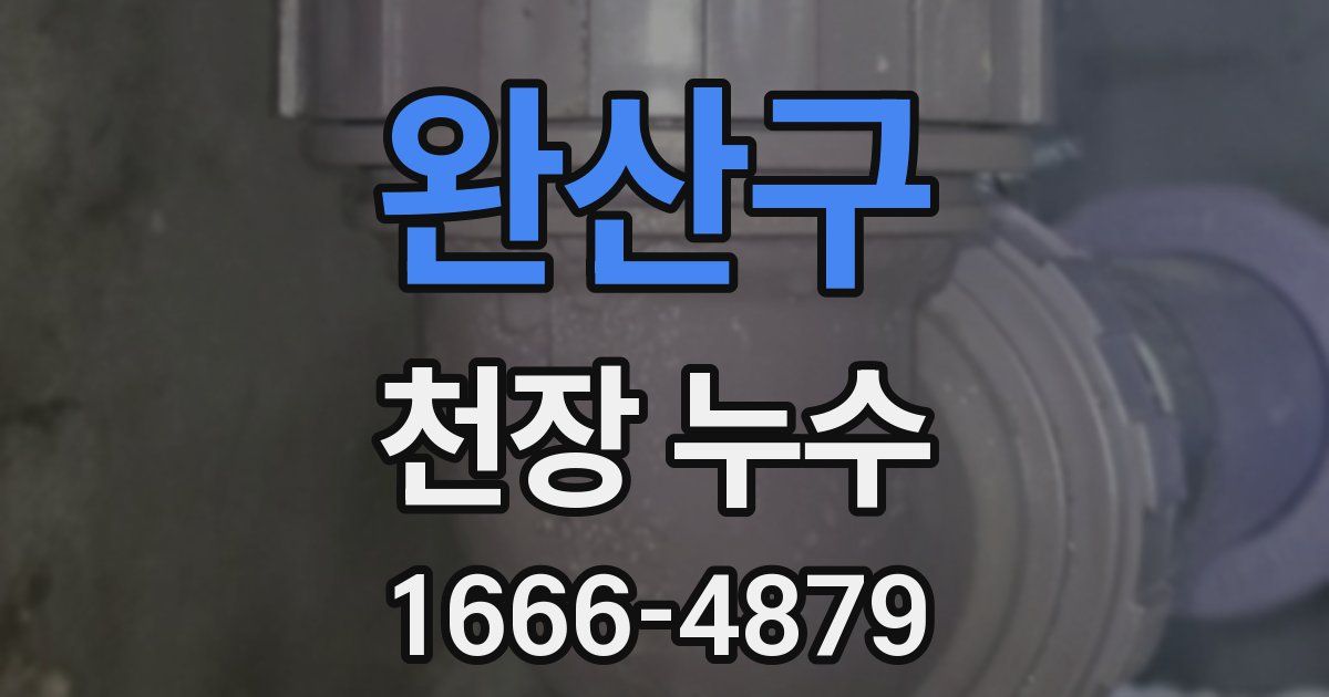 완산구 천장 누수