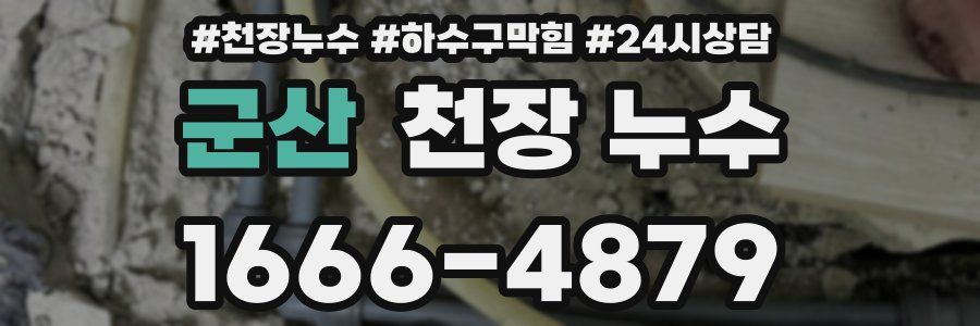 군산 천장 누수