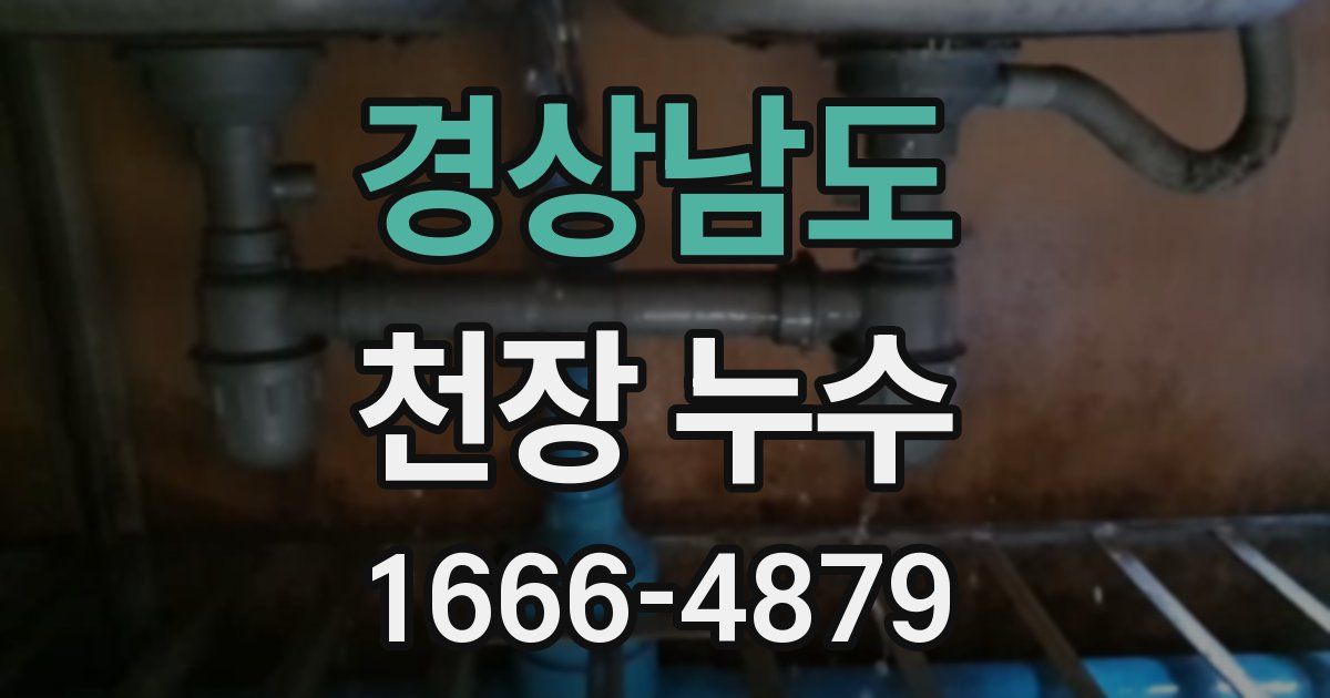 경상남도 천장 누수