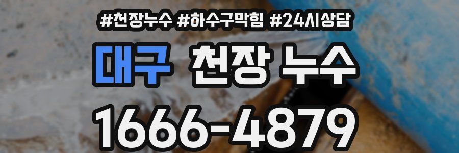대구 천장 누수