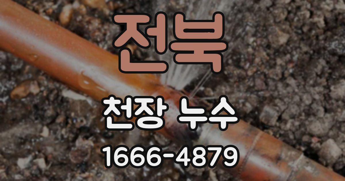 전북 천장 누수