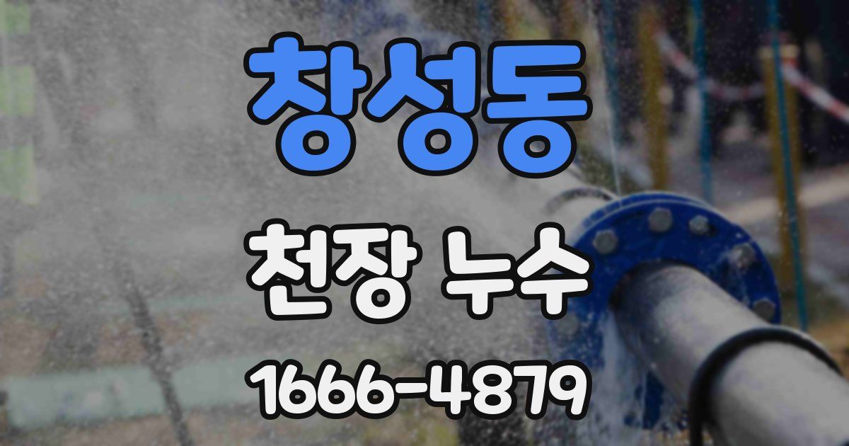 창성동 천장 누수