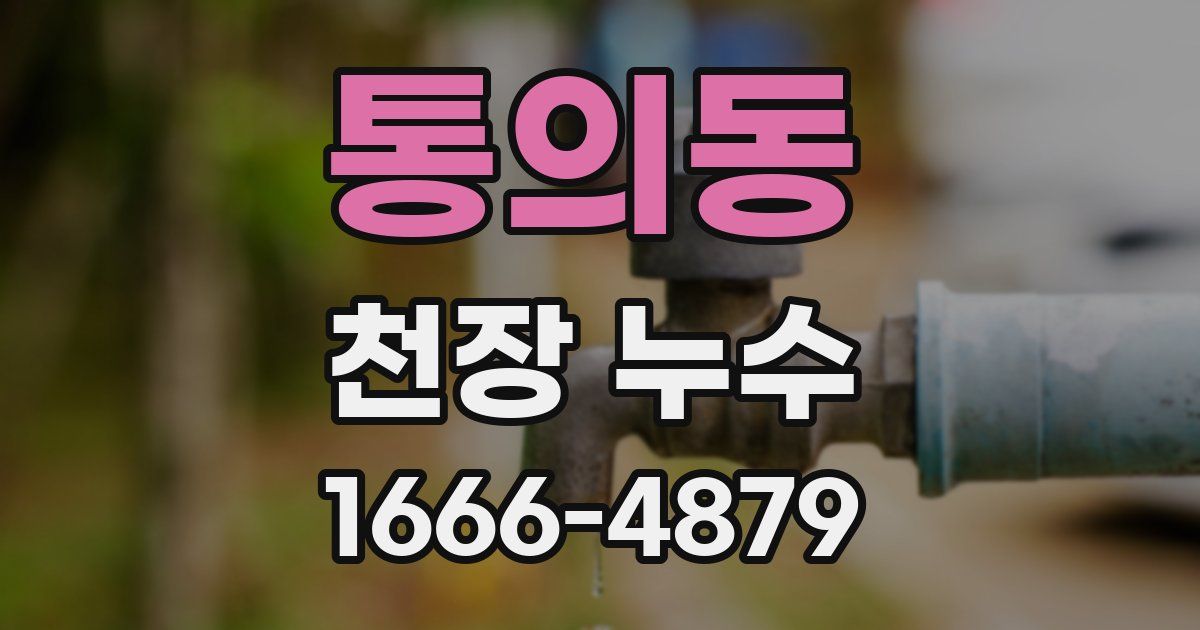 통의동 천장 누수