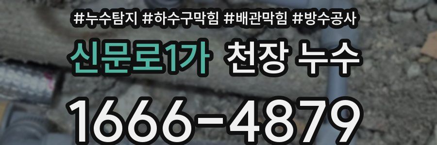 신문로1가 천장 누수