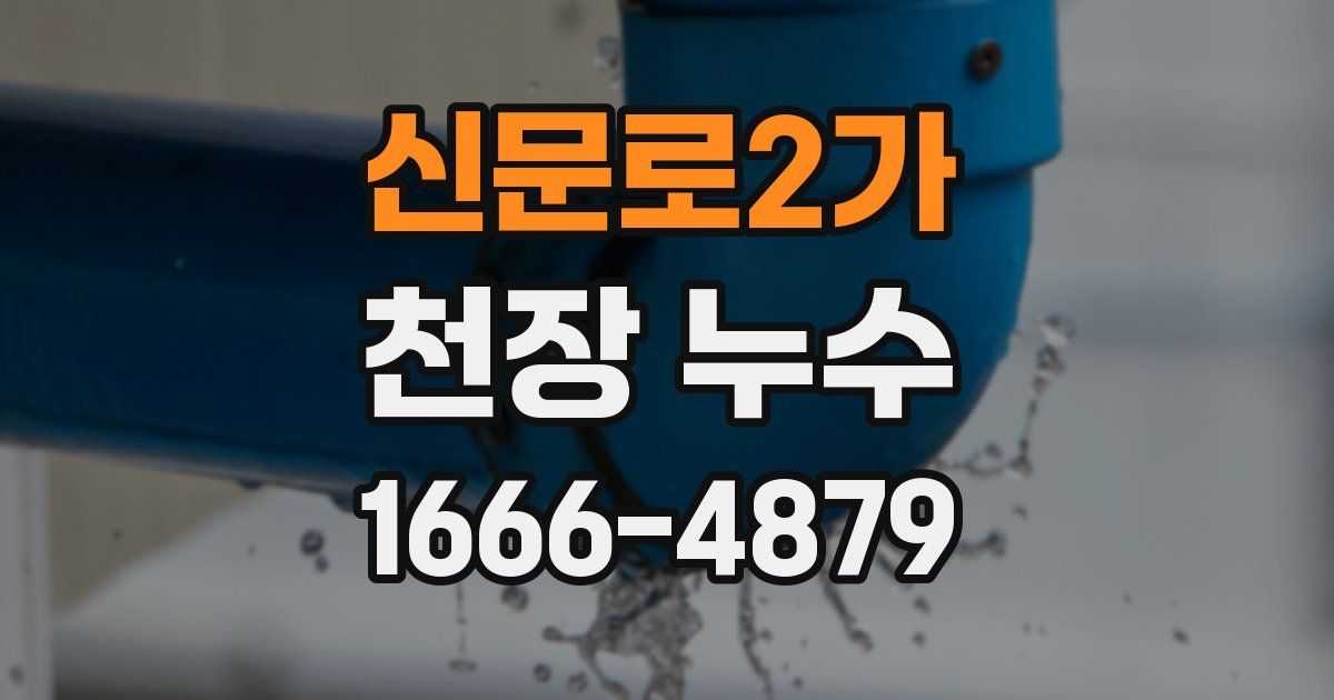 신문로2가 천장 누수