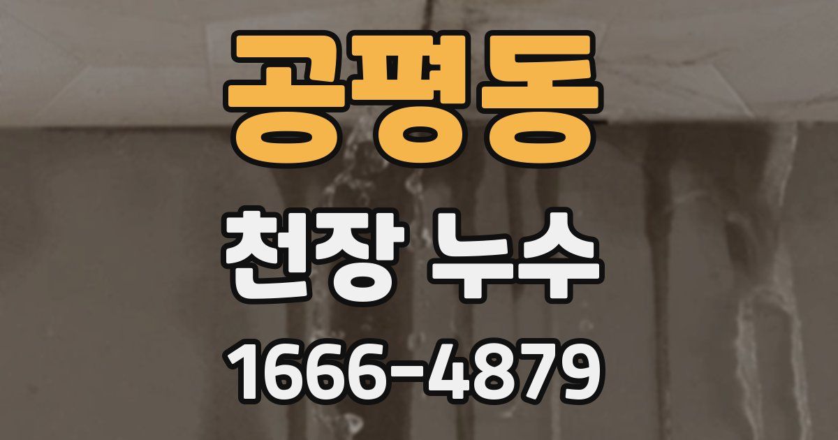공평동 천장 누수