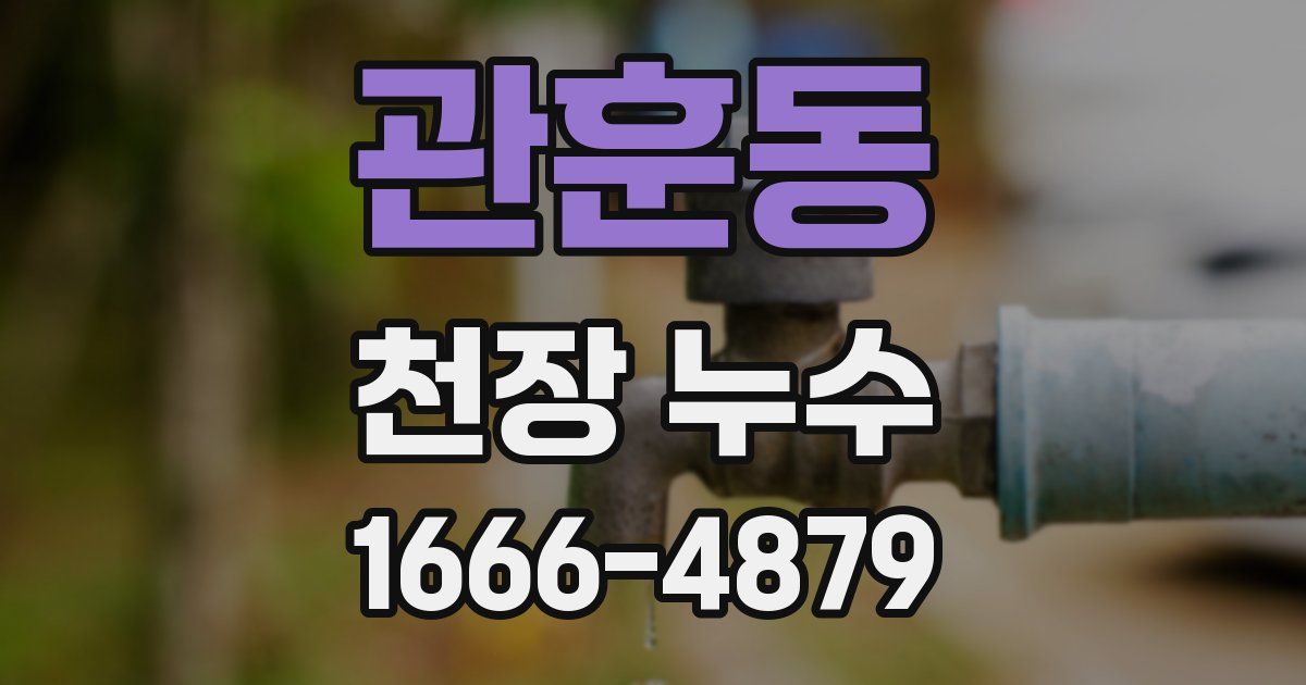 관훈동 천장 누수