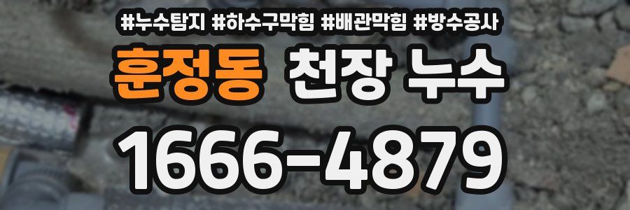 훈정동 천장 누수
