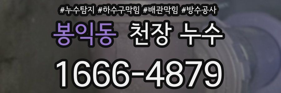 봉익동 천장 누수
