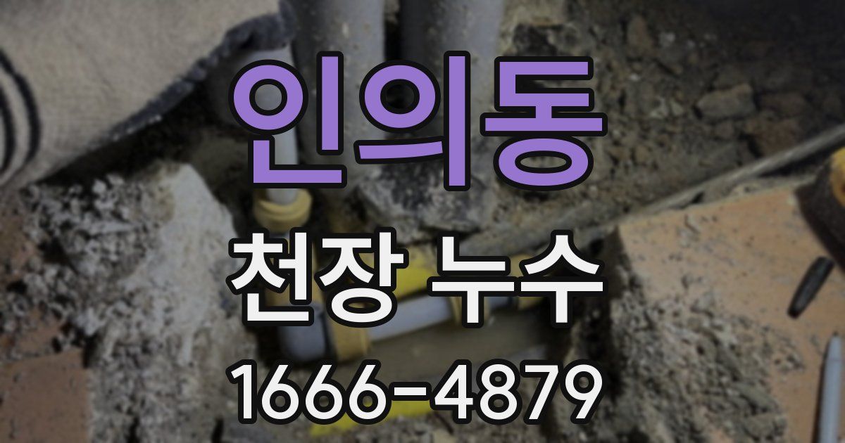 인의동 천장 누수