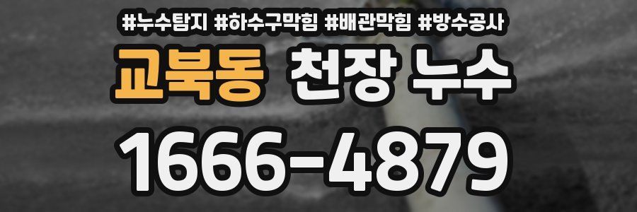 교북동 천장 누수