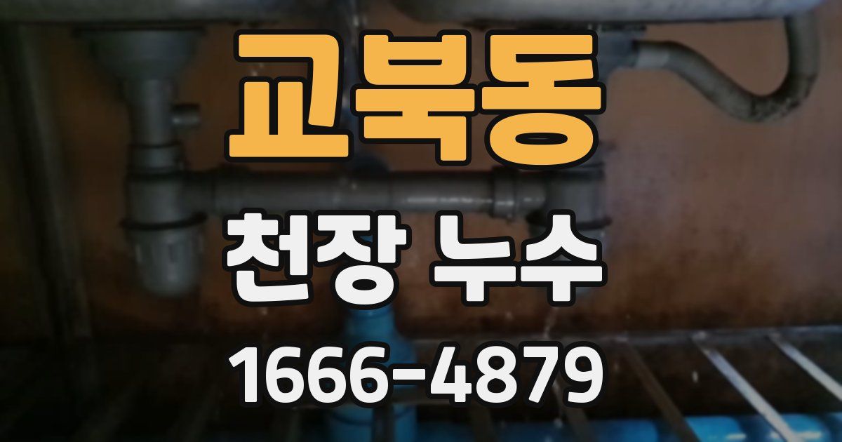 교북동 천장 누수