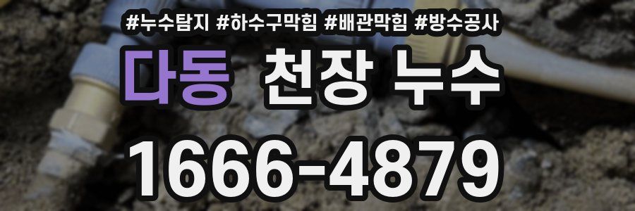 다동 천장 누수