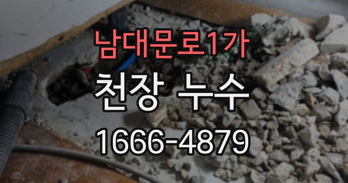 남대문로1가 천장 누수