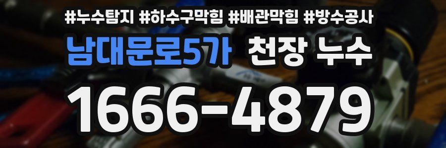 남대문로5가 천장 누수