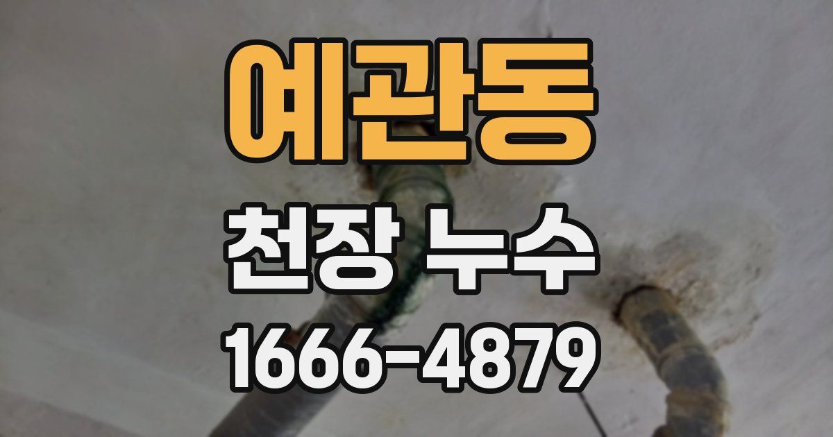 예관동 천장 누수