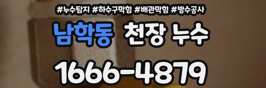 남학동 천장 누수
