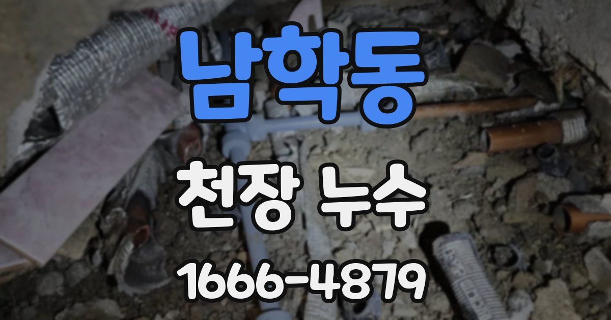 남학동 천장 누수