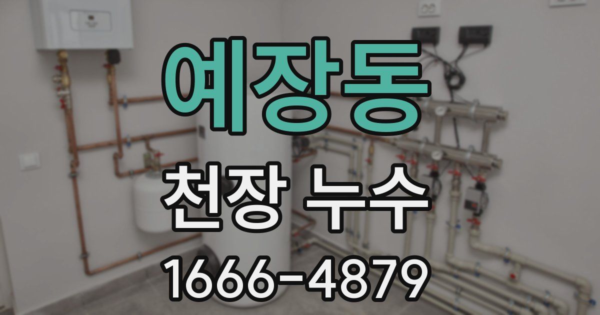 예장동 천장 누수