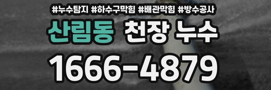 산림동 천장 누수