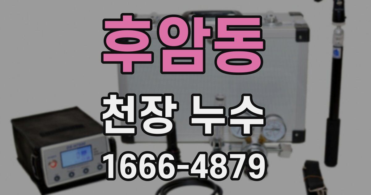 후암동 천장 누수