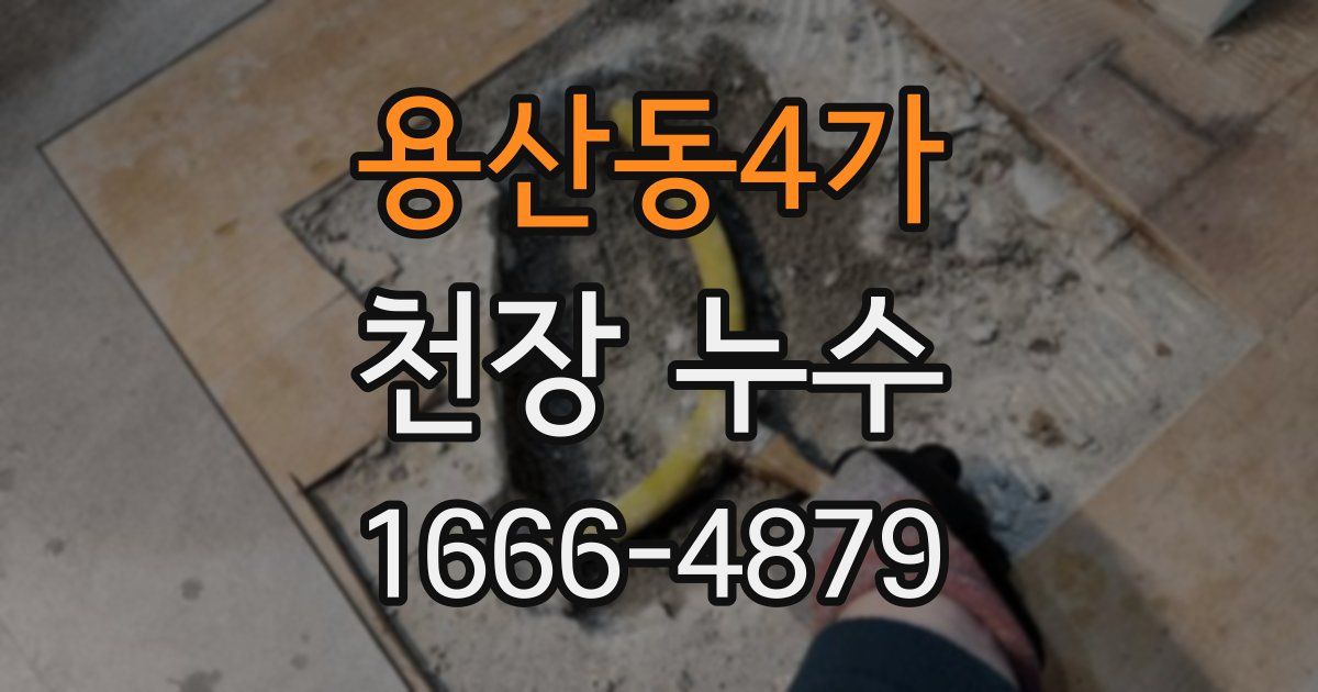 용산동4가 천장 누수