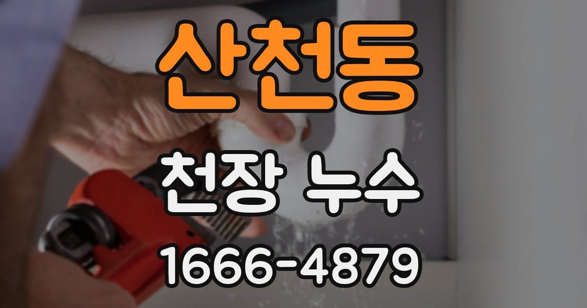 산천동 천장 누수