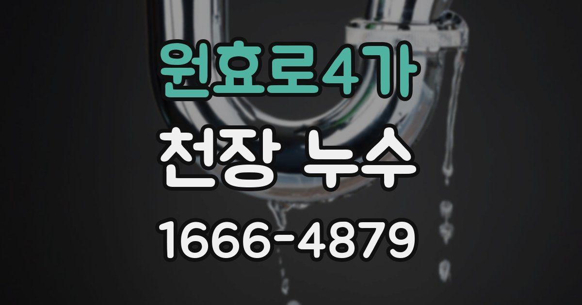 원효로4가 천장 누수