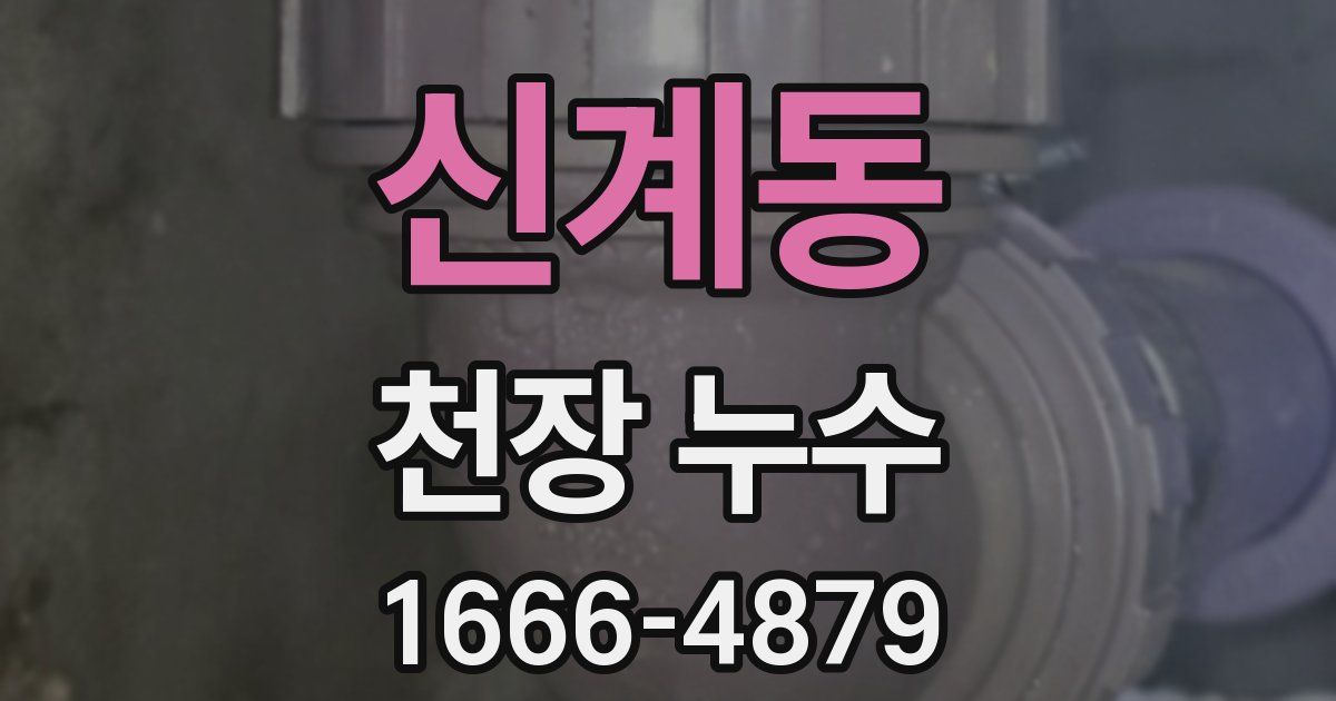 신계동 천장 누수