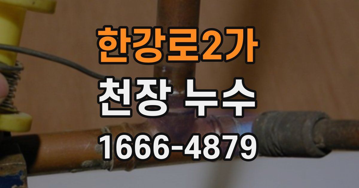 한강로2가 천장 누수