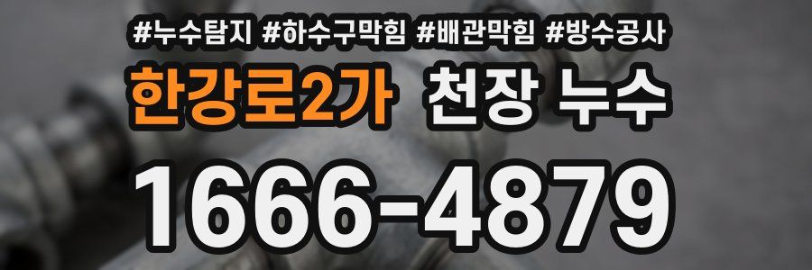 한강로2가 천장 누수