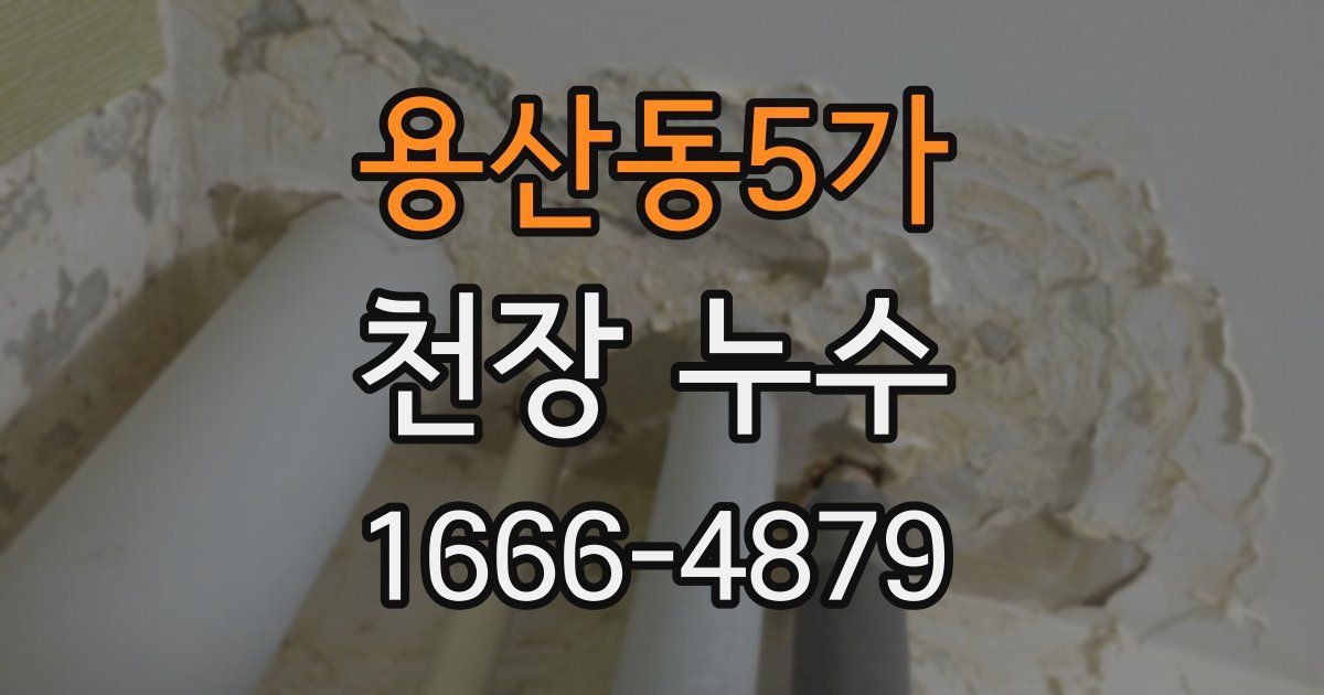 용산동5가 천장 누수