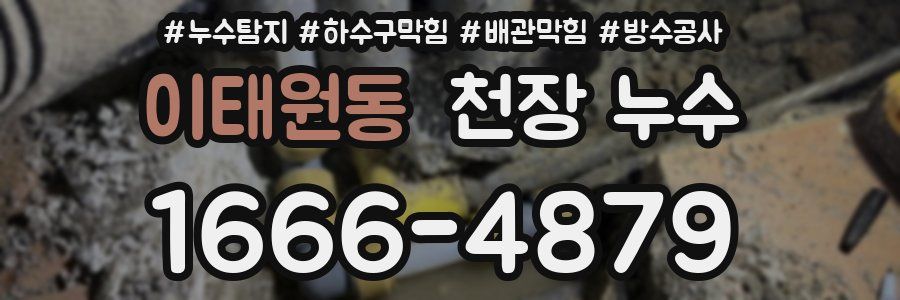 이태원동 천장 누수