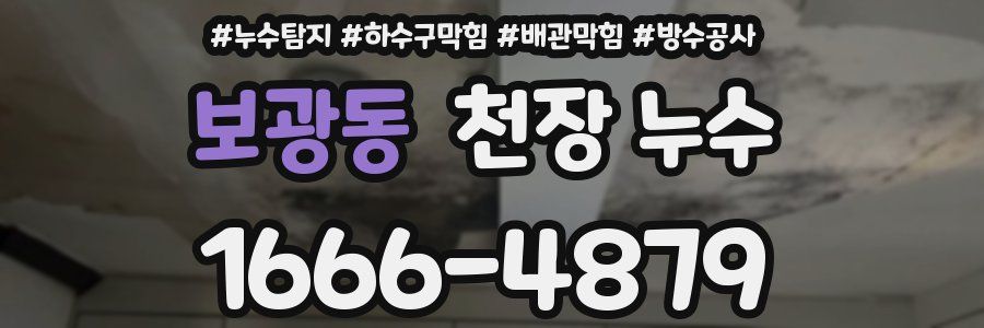 보광동 천장 누수