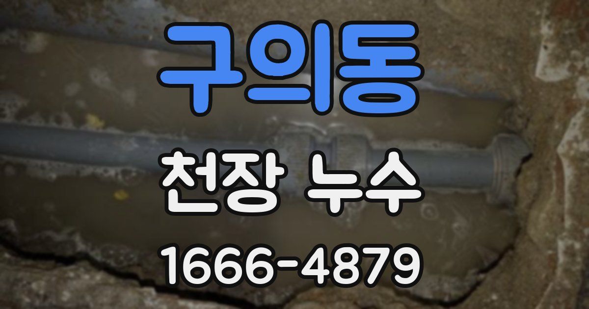 구의동 천장 누수
