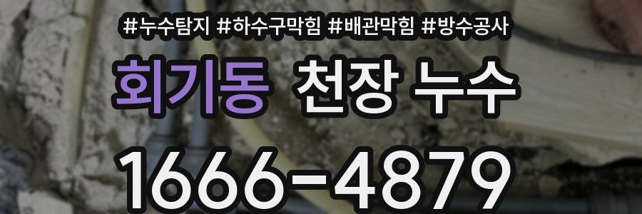 회기동 천장 누수