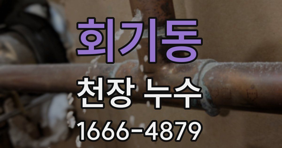 회기동 천장 누수
